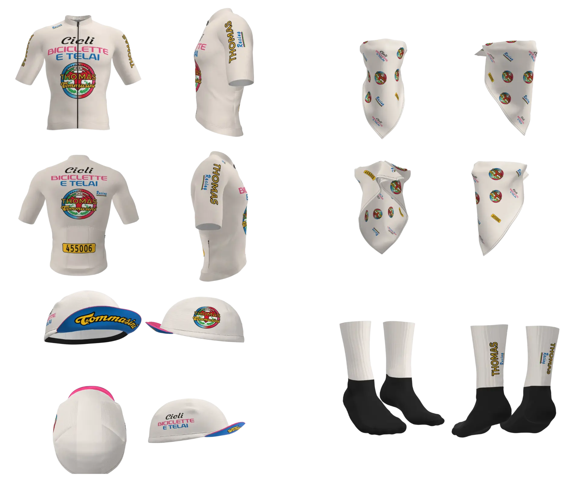Capsule Vintage Pop: maglia, cappellini, bandane e calzini